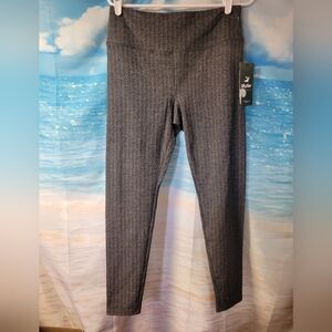 Glyder NWT Herringbone‎ Black Sultry Legging Size Large